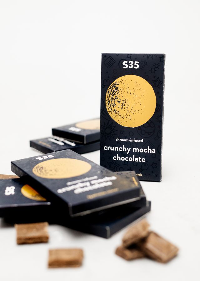 Schedule35 shroom chocolate bars.