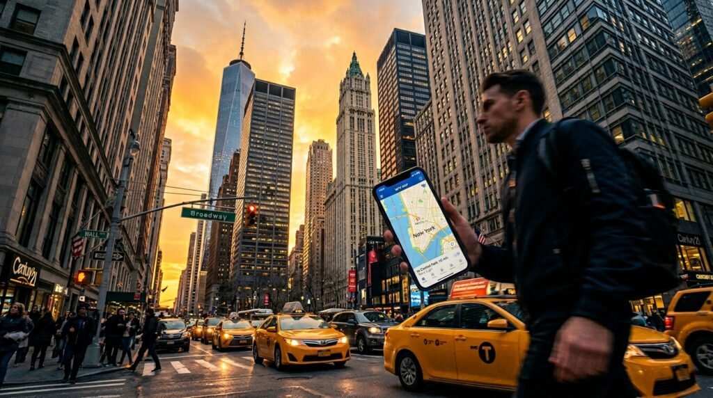 skyscrapers and taxis in new york schedule 35