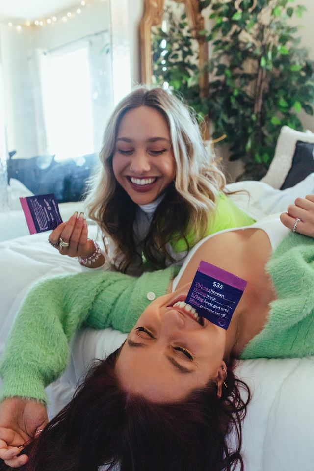 Ladies experiencing effects from shroom-infused microdoses. 