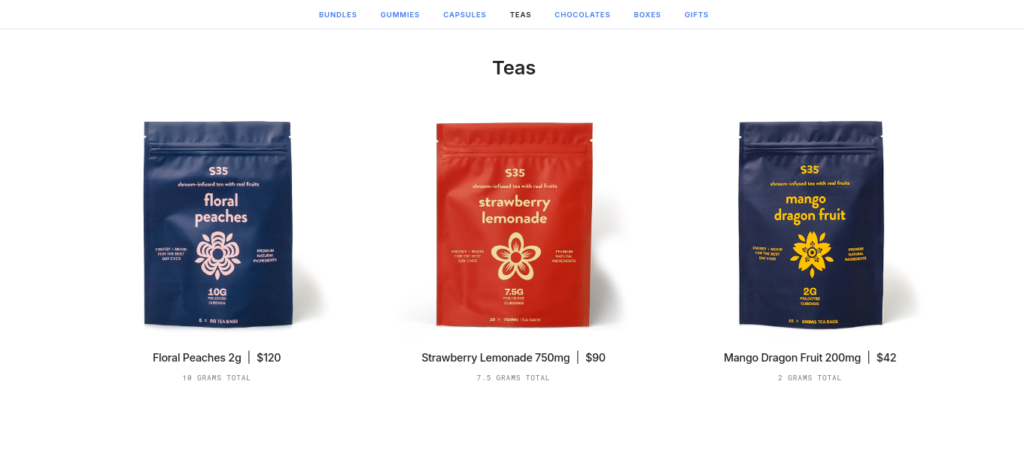 Schedule35 Shroom Tea Products